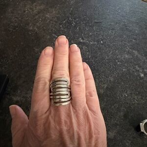 Silpada Sterling Silver Statement Ring size 9